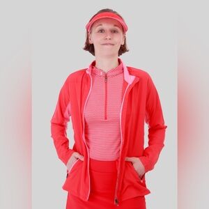 Nancy Lopez/ golf jacket Red and Pink/ Woman’s size L